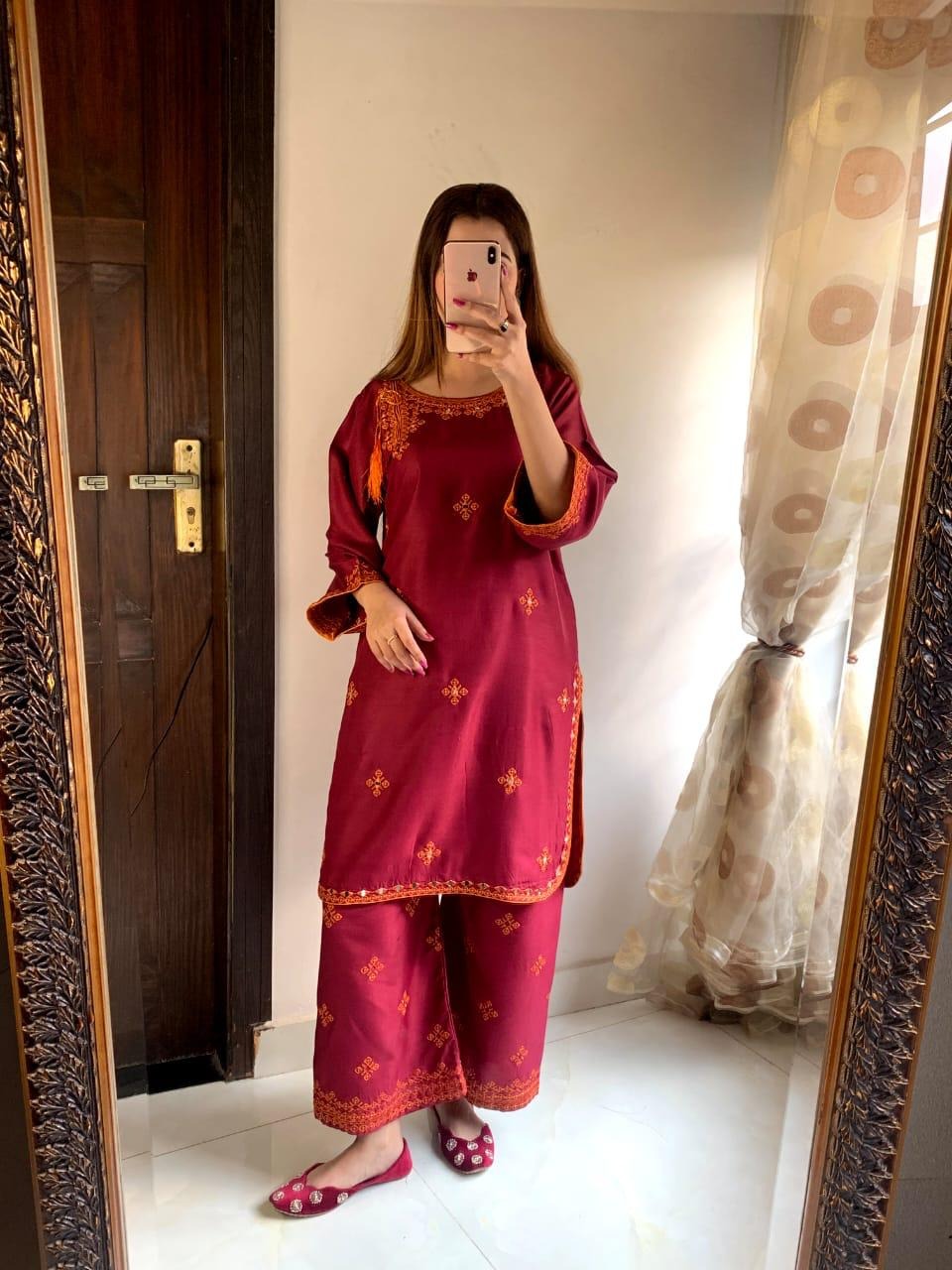 Balochi 2-Piece, Mirror Embroidery, Stylish & Comfortable, for Women
